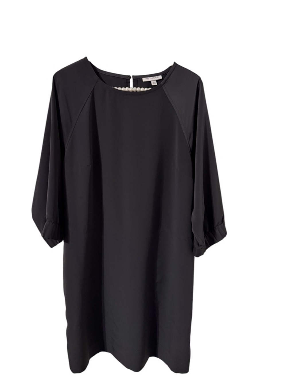 Prologue Dark Gray Trim Shift Dress